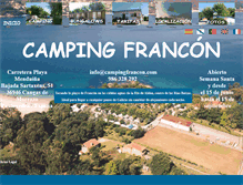 Tablet Screenshot of campingfrancon.com